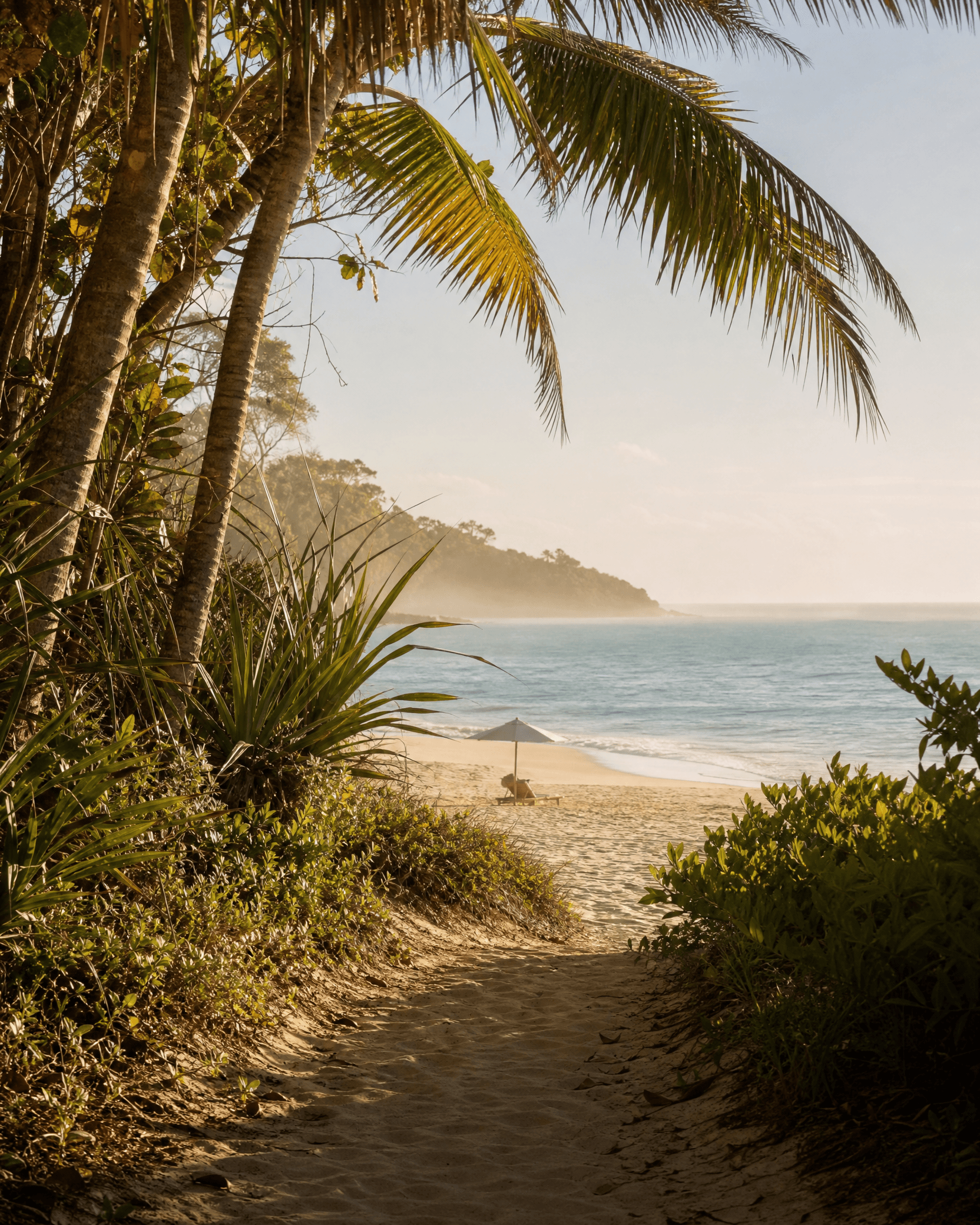 Coastal road on the way to Reserva Jacumã, near Praia do Espelho